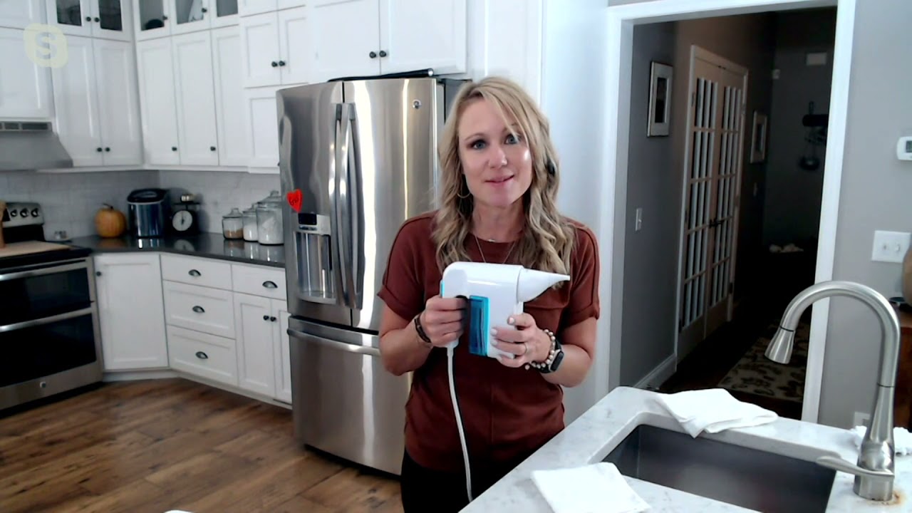 NuSteam Handheld Sanitizer Steamer with 9 Attachments on QVC