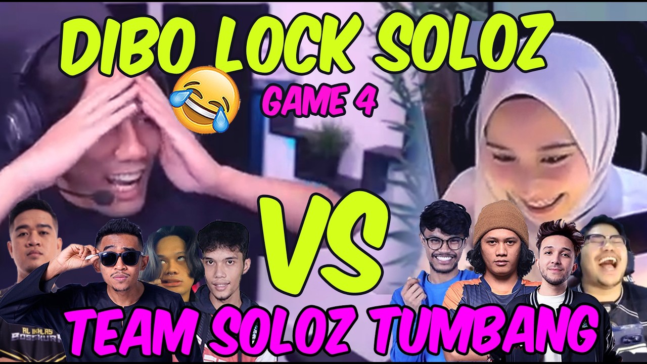 DIBO LOCK SOLOZ  .. 🔥 !! TEAM SOLOZ VS TEAM DIBO MATCH 4 😂🤣 ‼