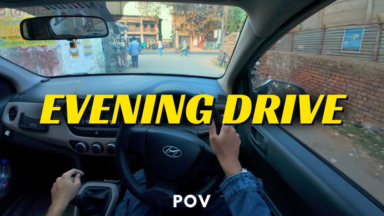 Hyundai Grand i10 Magna Petrol Manual | Evening POV Drive 🌆 | DJI Osmo Action 4 | 4K 60FPS