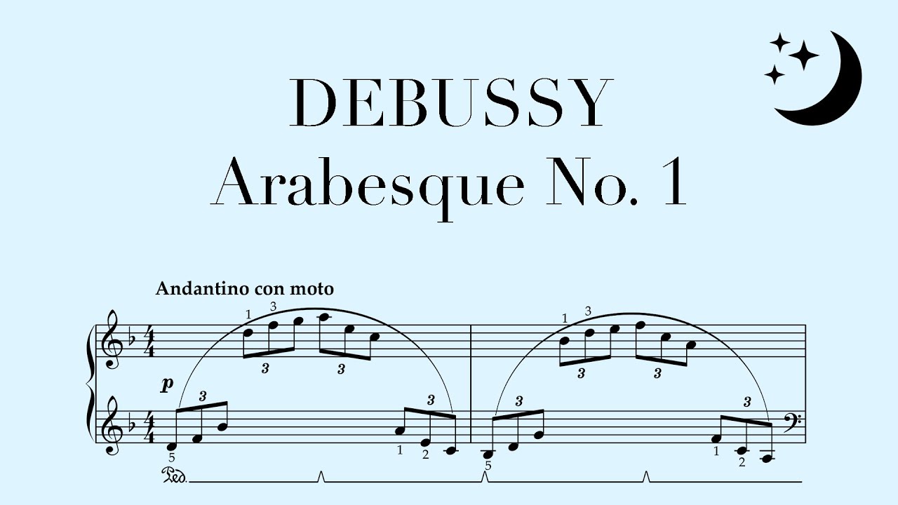 Debussy Arabesque No. 1 - Easy Arrangement