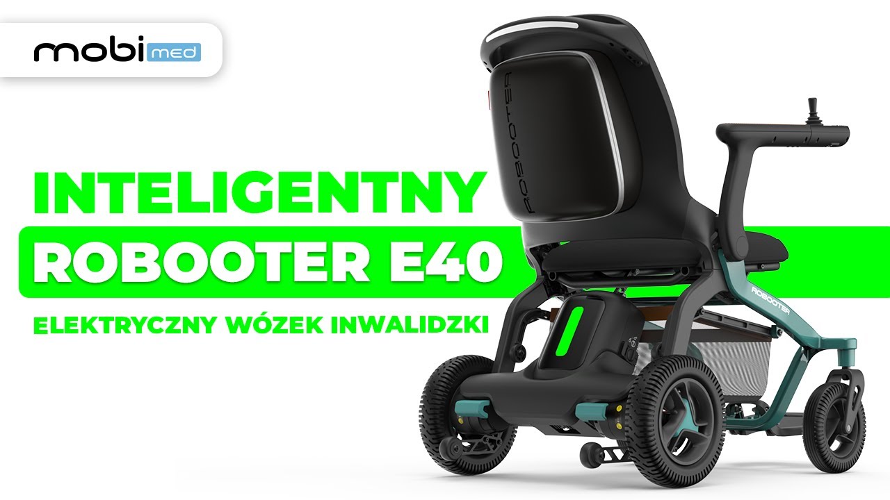 Nowoczesny w&oacute;zek inwalidzki elektryczny ROBOOTER 8 E40 - Szybkie składanie | Mobimed.com.pl