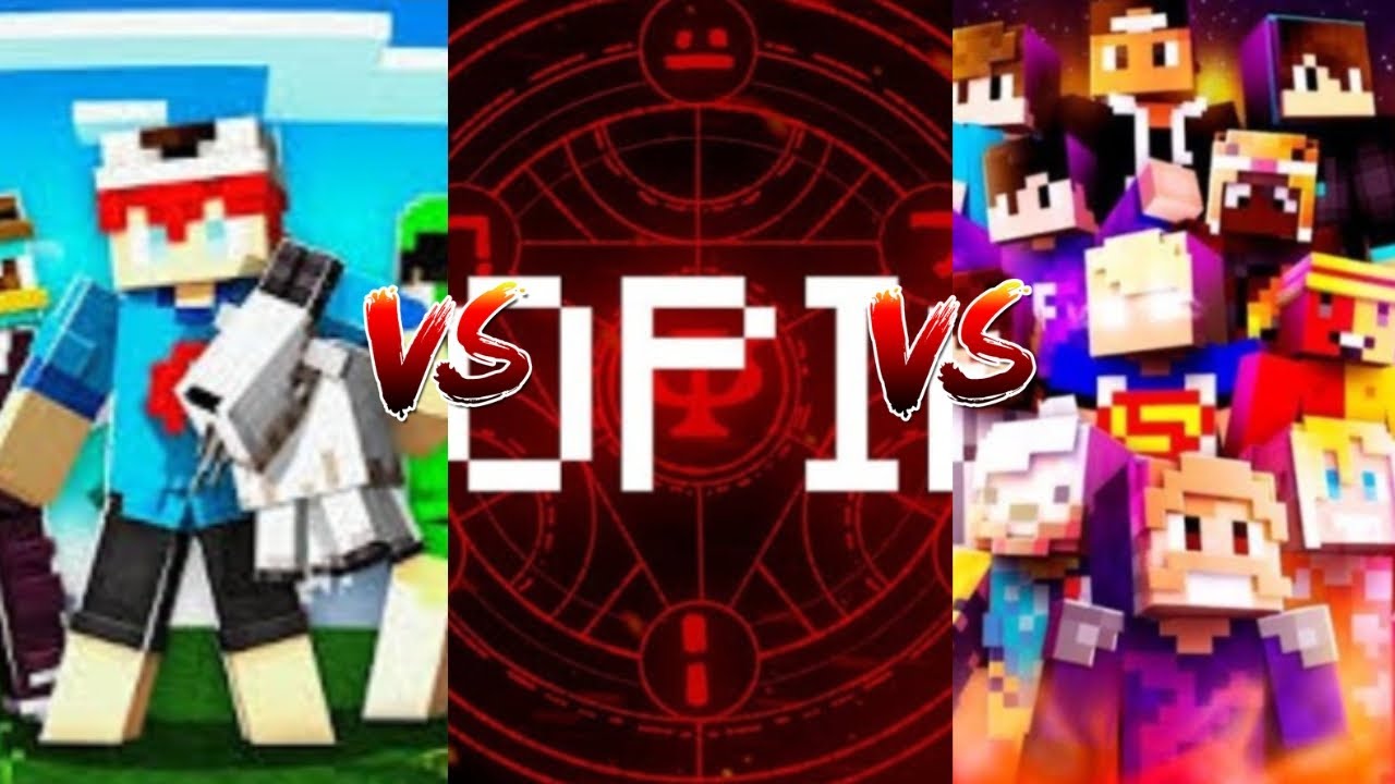 (Batalha de intro) minecraft união VS utopia 2 VS creative squad 3
