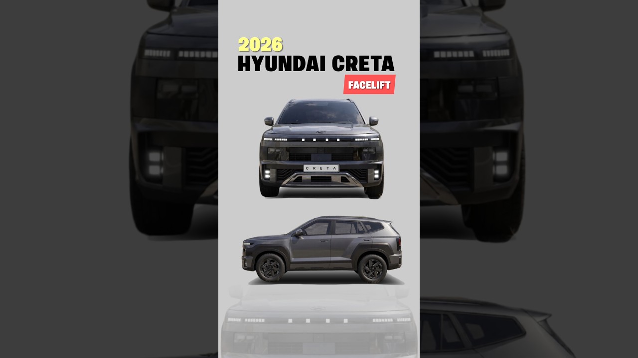 Hyundai Creta Facelift 2026 Exterior First Look | Front, Side & Rear