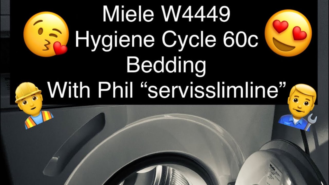 Miele W4449, Hygeine Cycle 60c, Bedding Load With Phil 