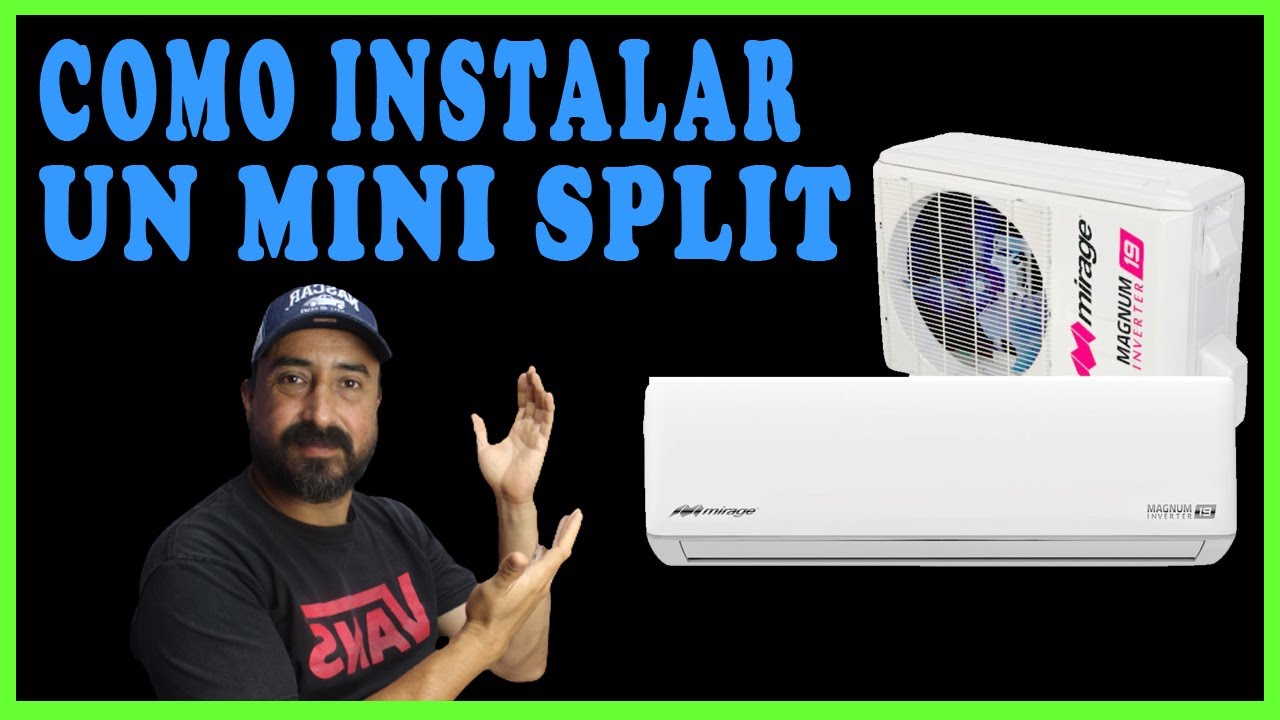 Como instalar un mini split [Completo] con extensión de tuberías y en Tablaroca