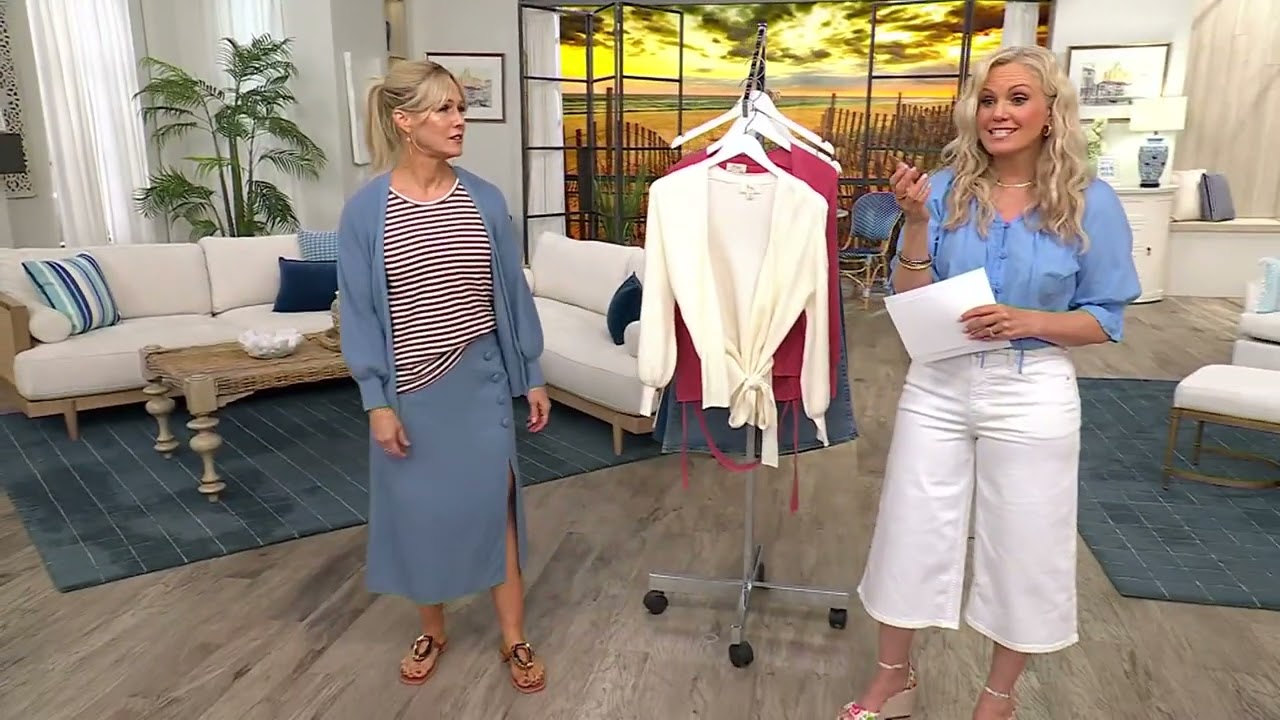Me by Jennie Garth Rainey Wrap Sweater on QVC
