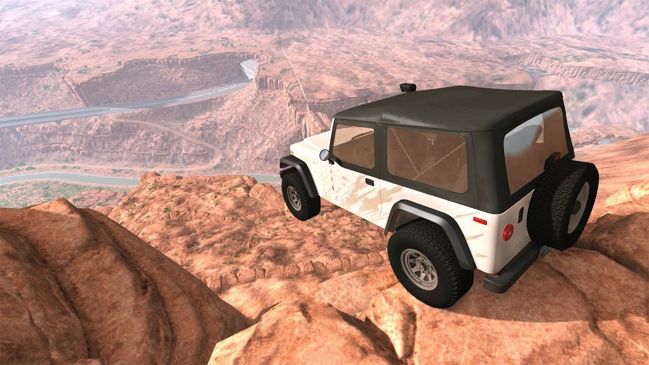 BeamNG drive | Cliff Drops Crashes #3 | BeamNG hub