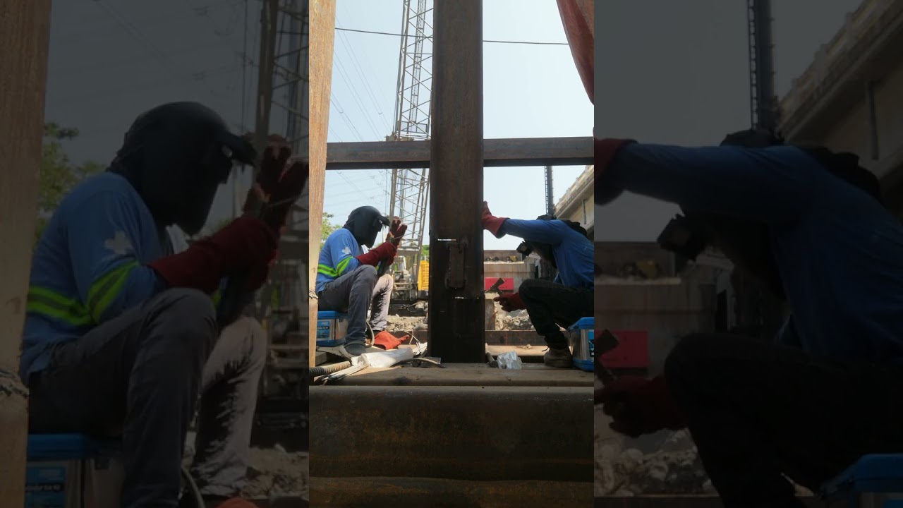 FULLWELD H-pile splicing point @mambayaan bridge