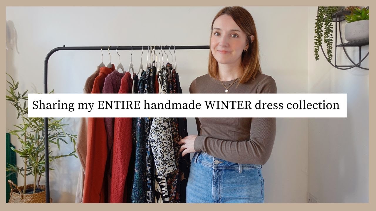 Sharing my ENTIRE handmade winter dress collection | Sewing inspiration | Beginner friendly patterns