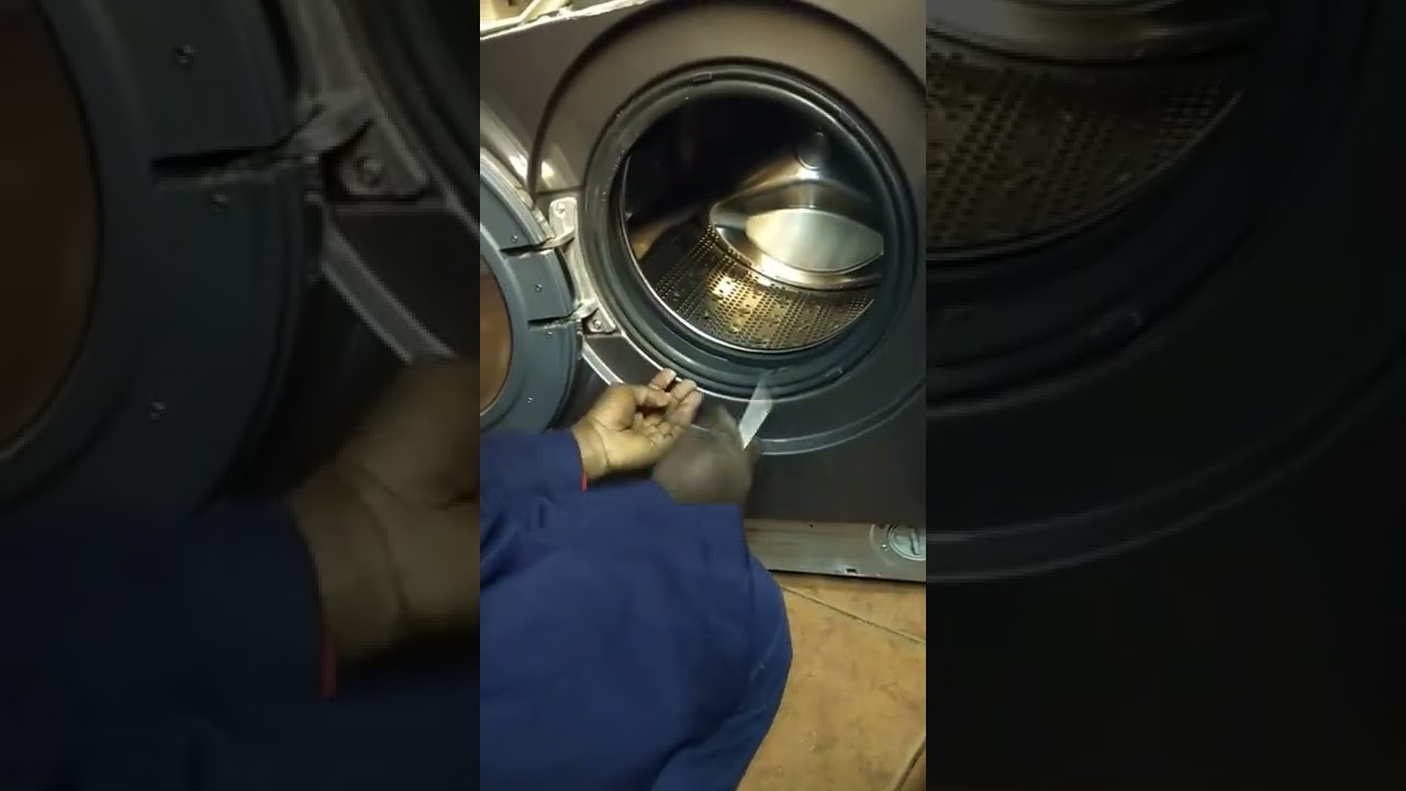 how to remove a front load washing machine door seal clipping wire