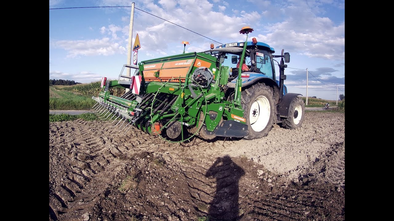 SIEW TRAWY 2023 / GR PUSTELNIK / NEW HOLLAND T6070 / AMAZONE AD 3000 SUPER