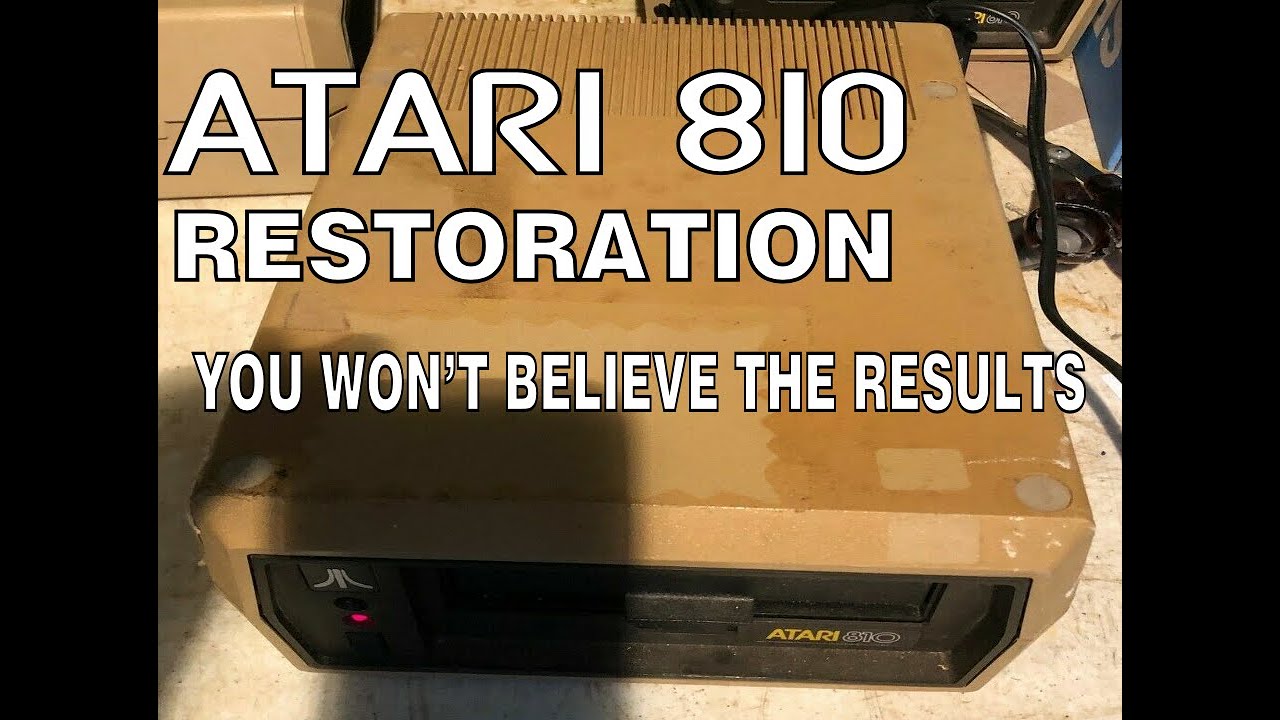 Atari 810 disk drive restoration