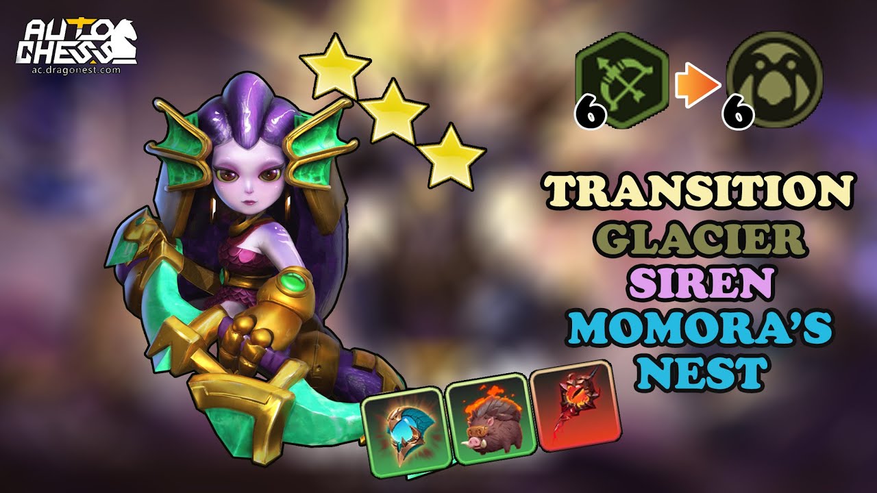 HONESTLY MOMORA'S NEST IS BROKEN RELIC !!! SIREN⭐⭐⭐ON GLACIER BUILD - Auto Chess Mobile