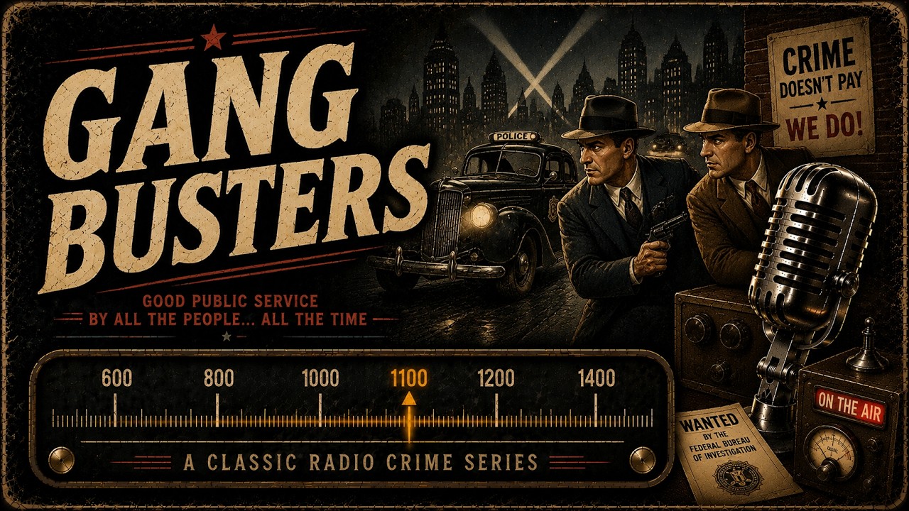 Gang Busters NOW FEWER ADS - Vol 1 - 8+ hrs #otr #blackscreen #gangbusters
