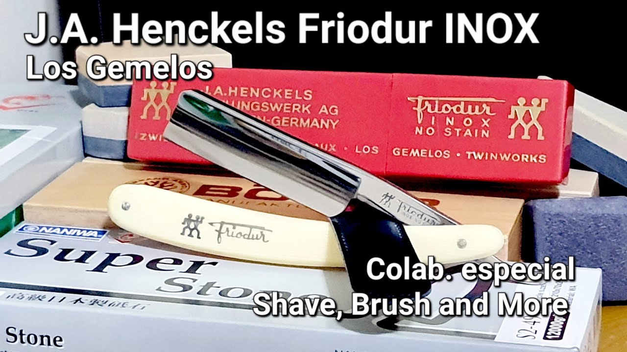J.A. Henckels Friodur Inox Los Gemelos | Colab. Shave, Brush and More | Navaja de afeitar