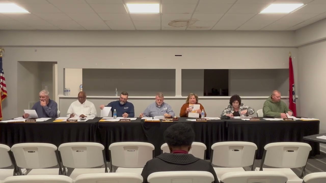 Ridgely Tennessee city council meeting (2/12/2026).