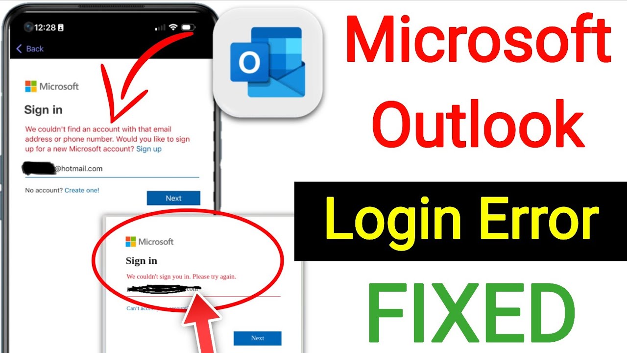 Microsoft Outlook server login error problem fix || Microsoft Outlook is down today 😥