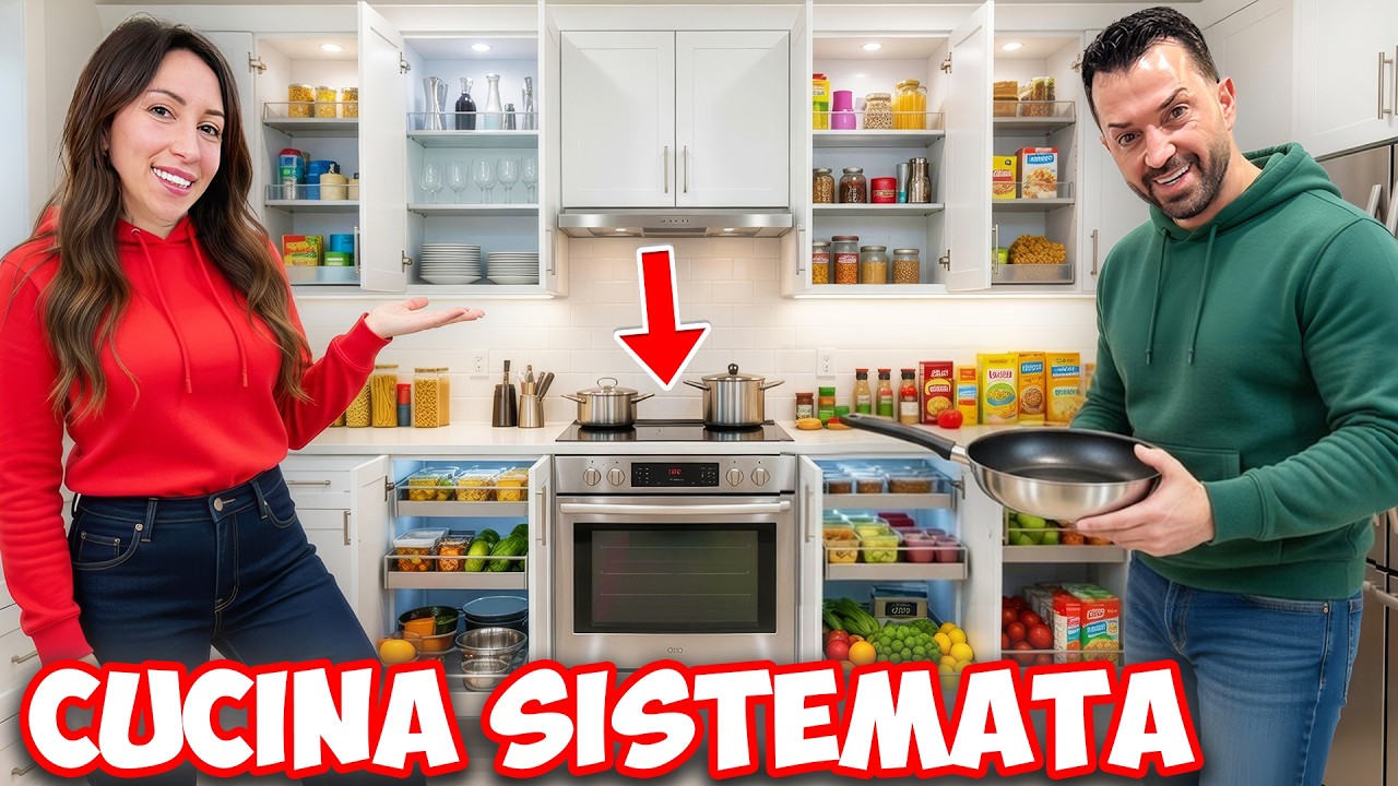 VLOGVI : SISTEMIAMO  E RIORGANIZZIAMO L'INTERA CUCINA DI CASA MGFC..