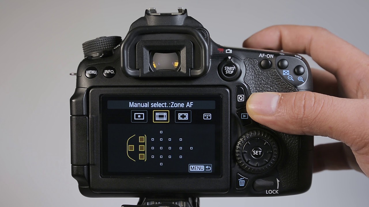 Chọn điểm lấy nét trên Canon 70D