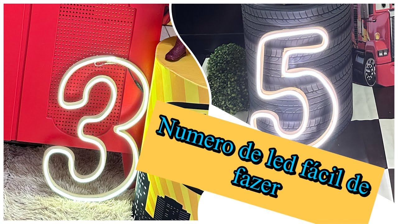 Faça você mesmo: Número de led para pegue e monte!