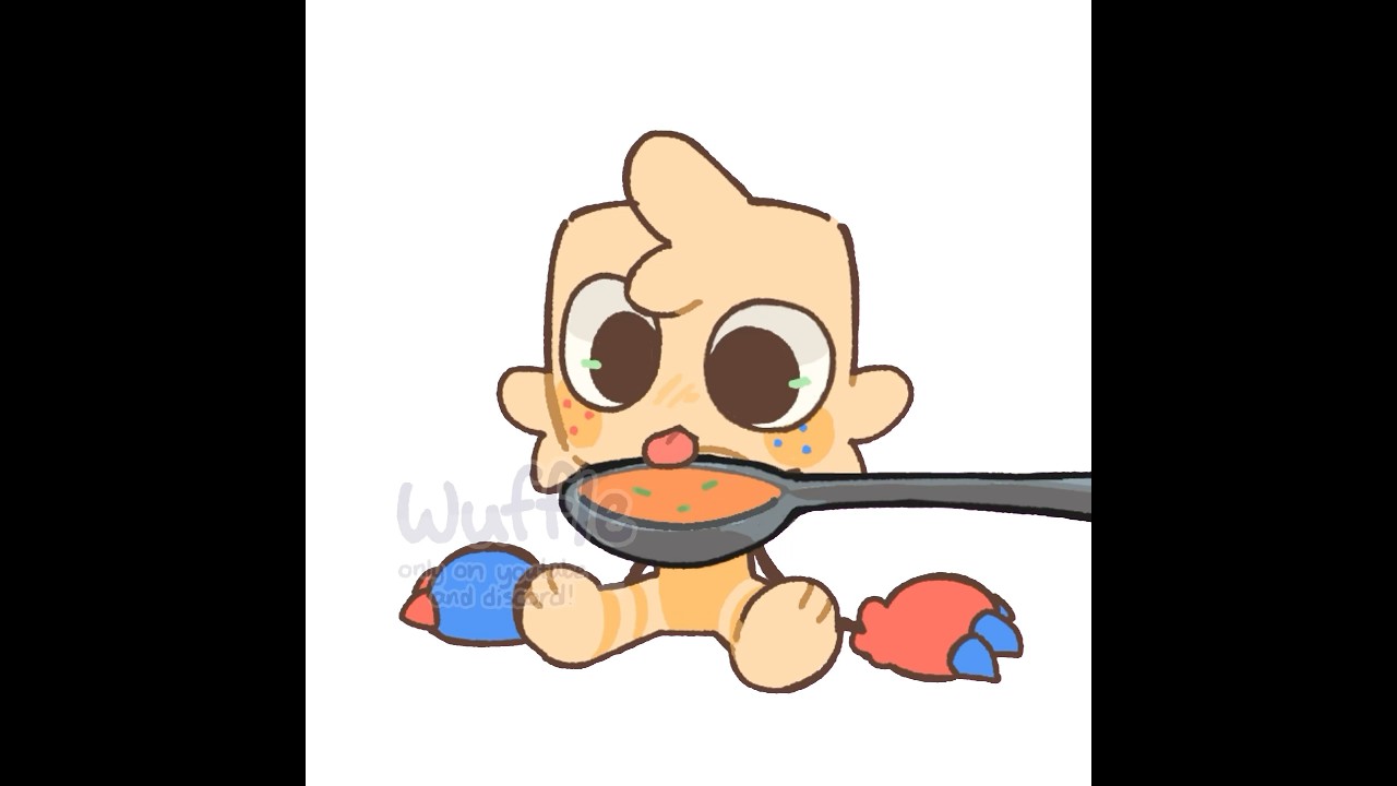 The spoon feeding trend but with Goob // Dandy&rsquo;s World //#dandysworld #animation