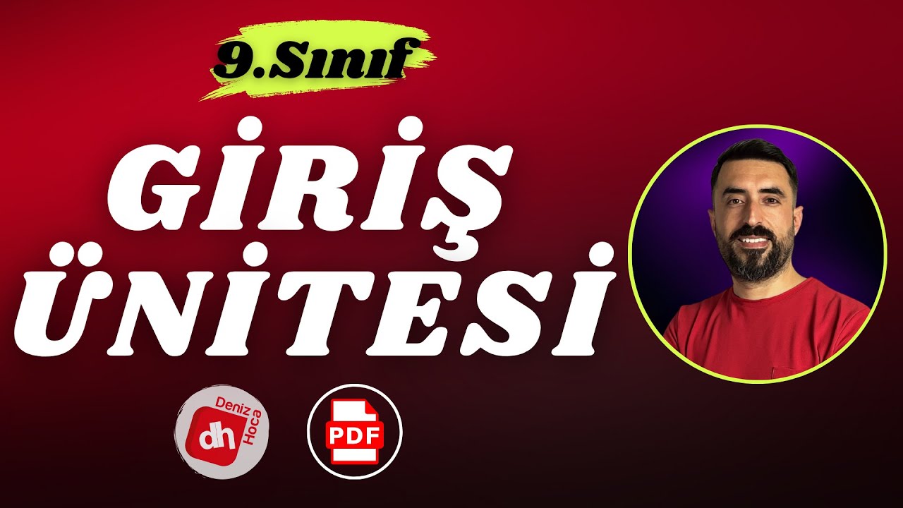 9.SINIF EDEBİYAT GİRİŞ ÜNİTESİ 2024 📌 9.Sınıf Giriş 1.Ünite Hazırlık PDF / Deniz Hoca