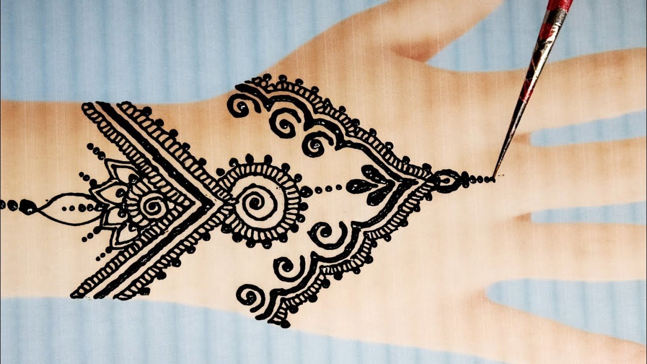 Simple Tranding Mehndi Design | Easy Mehndi Designs For Beginners Step By Step | Back Hand Mehndi 