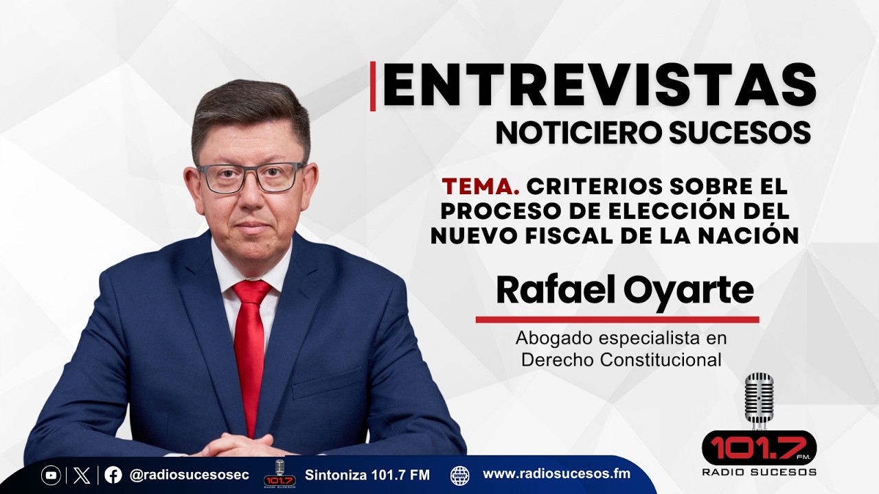Entrevista  Rafael Oyarte, Abogado especialista en Derecho Constitucional