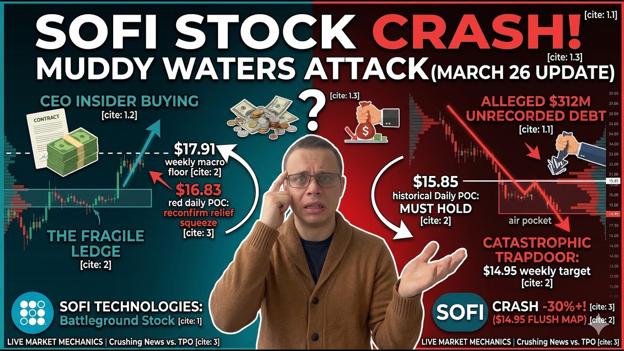 SOFI Stock Crash: Muddy Waters Short Attack & The $14 Trapdoor!
