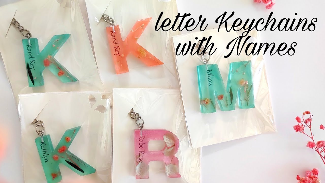 Resin keychain letter with Names | resin alphabet keychain | Business for beginners Philippines