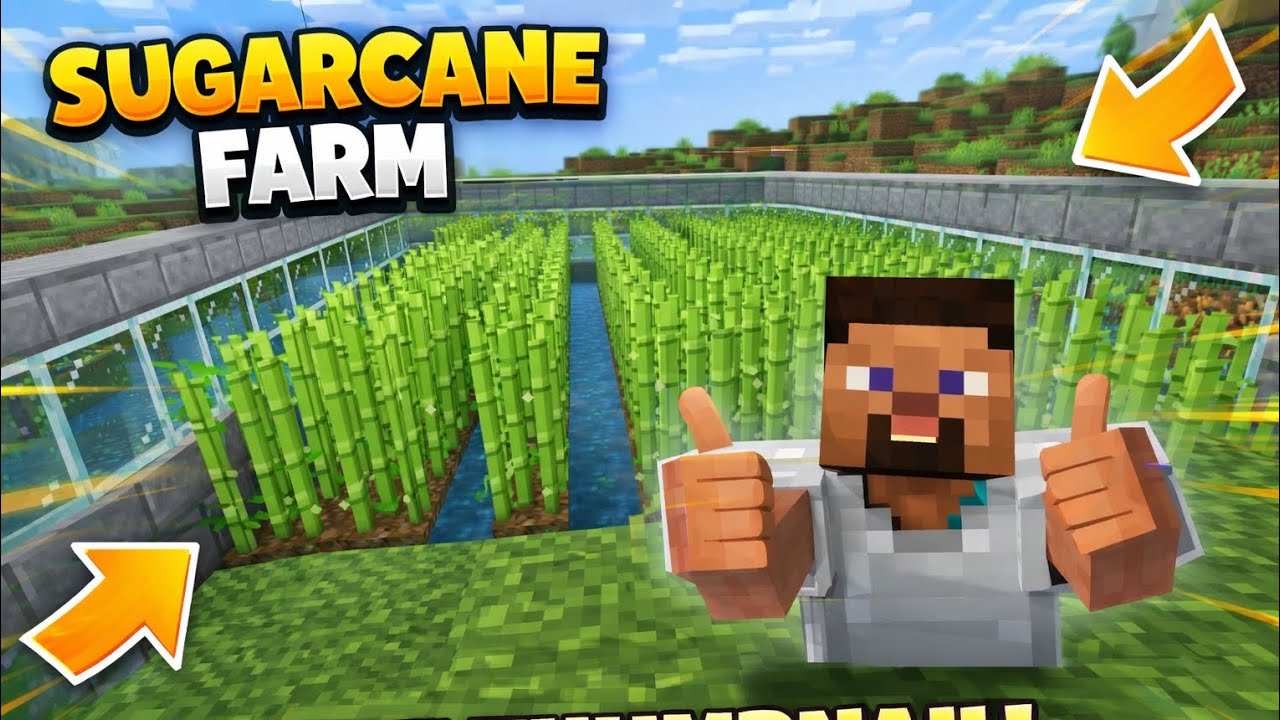 I BULID SUGAR CANE FARM IN MINECRAFT #MINECRAFT