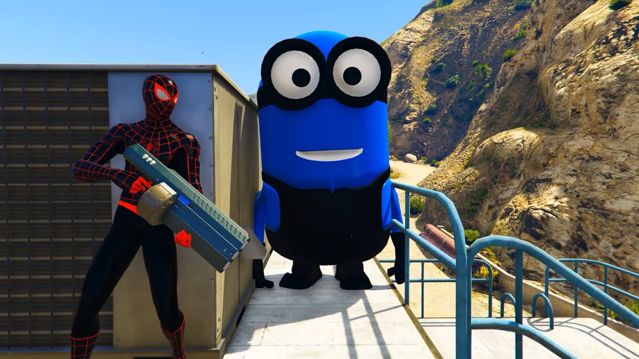 GTA 5 Spiderman vs White Minion | Epic Ragdoll Fails 24