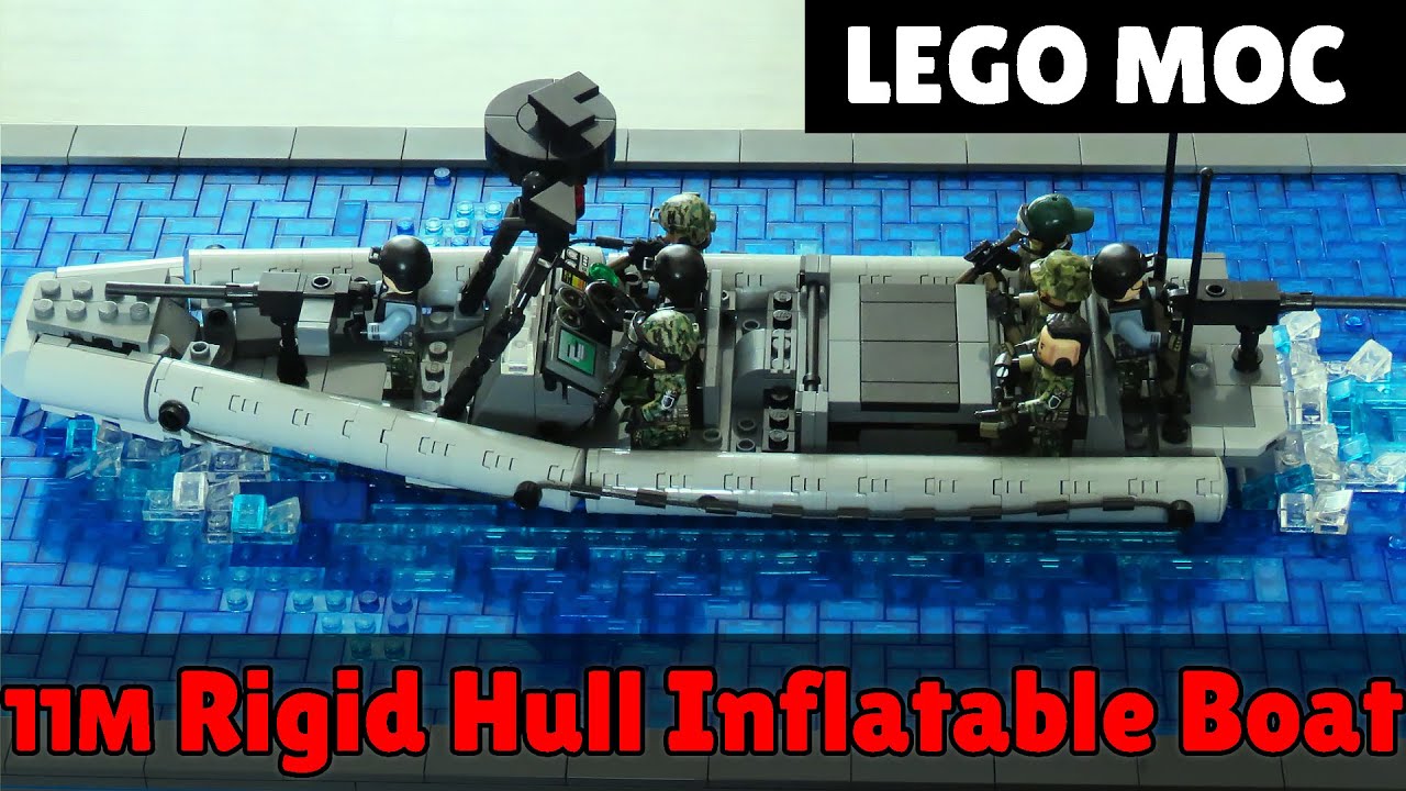 MOC ** LEGO 11M RHIB Rigid Hull Inflatable Boat** US Navy Seals Building Instructions