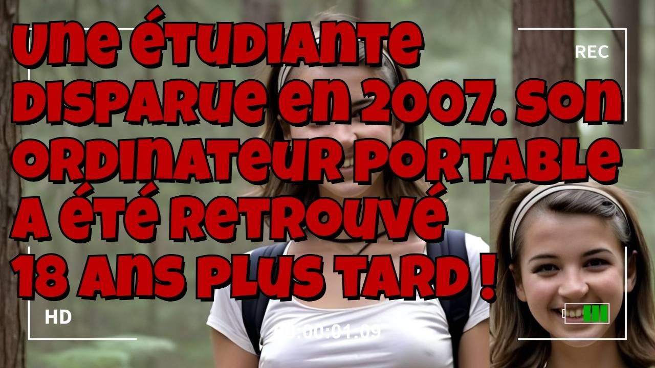 🔴 Une étudiante disparue en 2007. Son ordinateur portable a été retrouvé 18 ans plus tard ! 😮