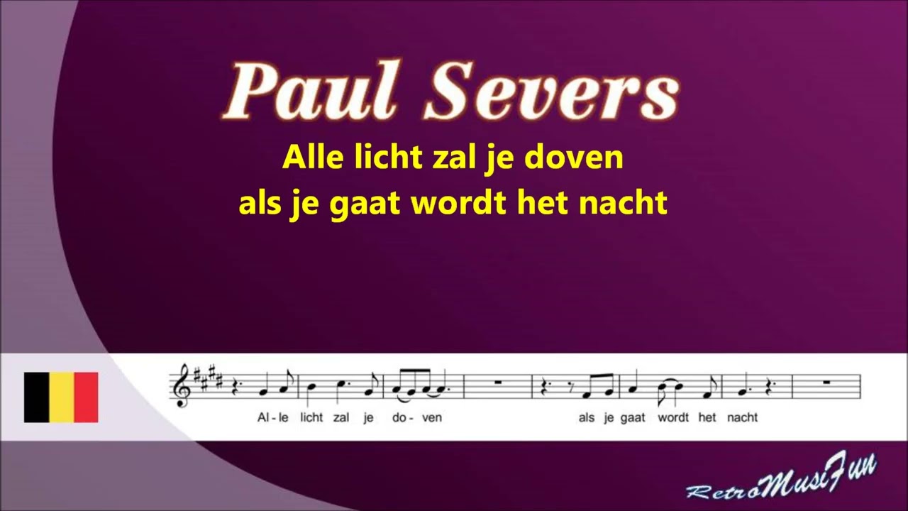 Paul Severs - Vaarwel en tot weerziens - karaoke