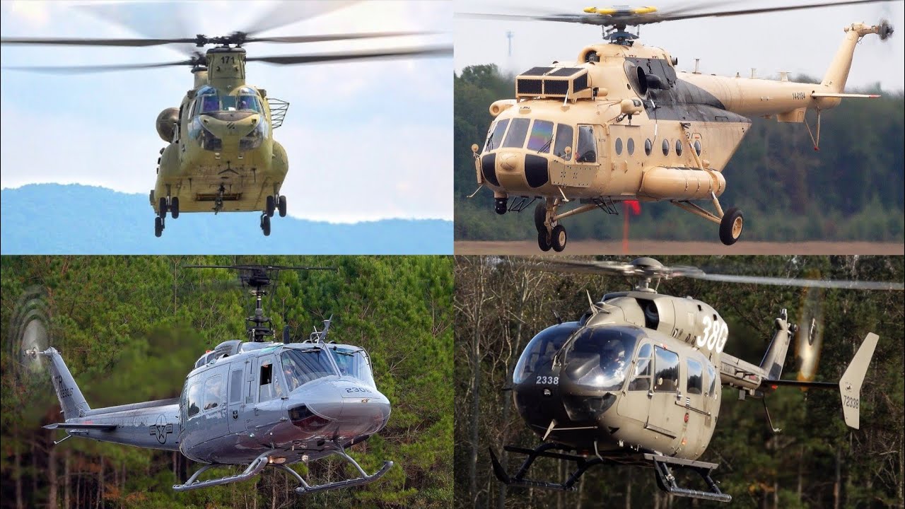 45+Minutes of Pure Military Power: UH-60, CH-47F, TH-73A, TH-1H, UH-72A Lakota & More