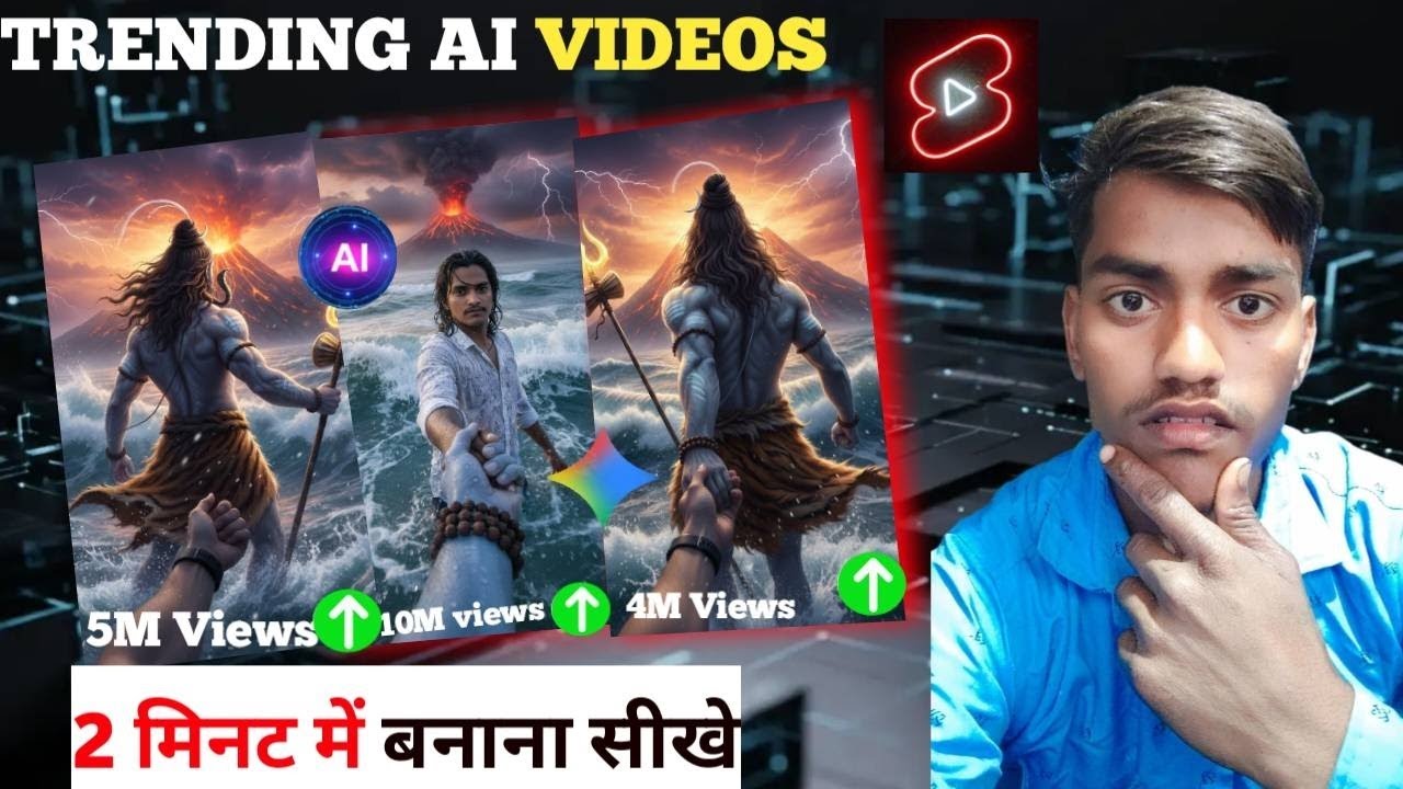 Lord shiv hand holding ai video editing |AI videos Kaise banvaen