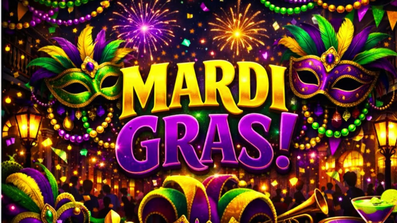 Mardi Gras Wreath