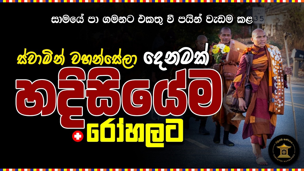 සාමයේ පා ගමන | Walk for Peace ☸️ 🙏🏻 | Walk for Peace Monk Injured In America