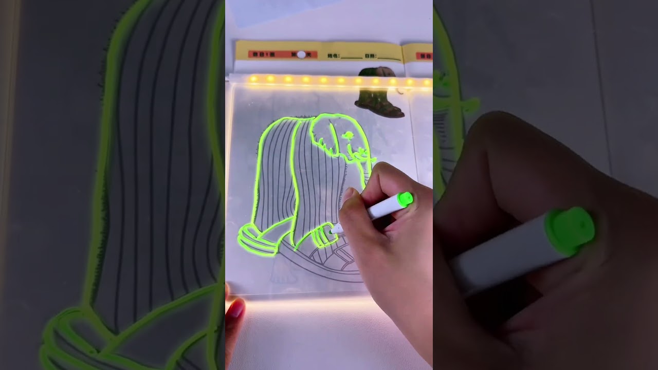 🖌️✨😲 Светящаяся доска для рисования &mdash; волшебство на кончиках ваших пальцев! #смешно
