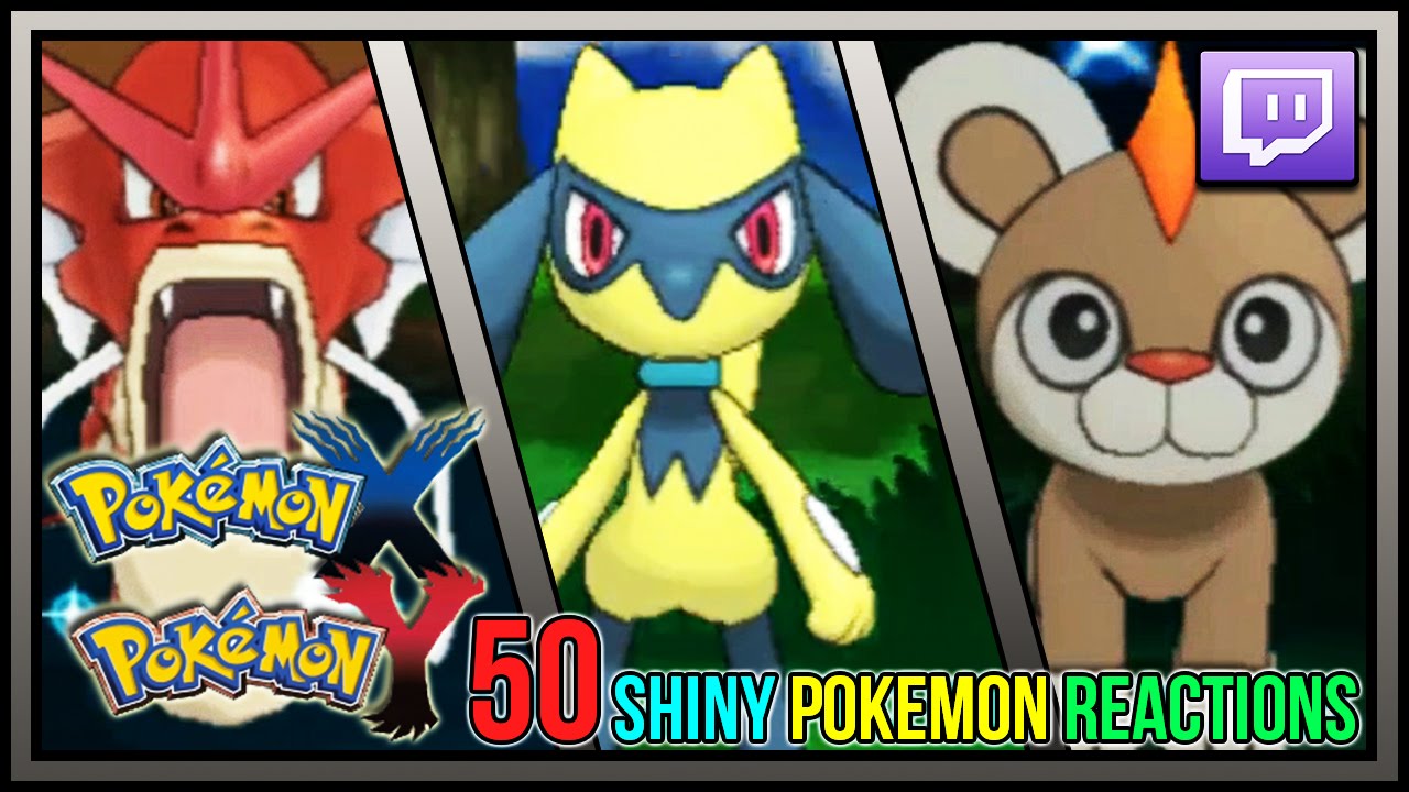 50 LIVE SHINY POKEMON REACTIONS! Pokemon X and Y 2015 Shiny Pokemon Montage