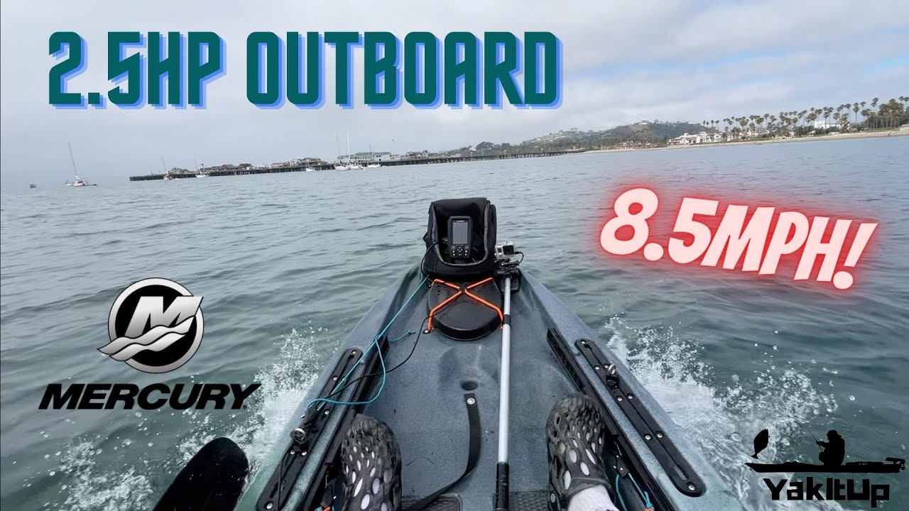 Motor Kayak | 2.5 HP Mercury  | 8.5 MPH | Oldtown Sportman 120 PDL