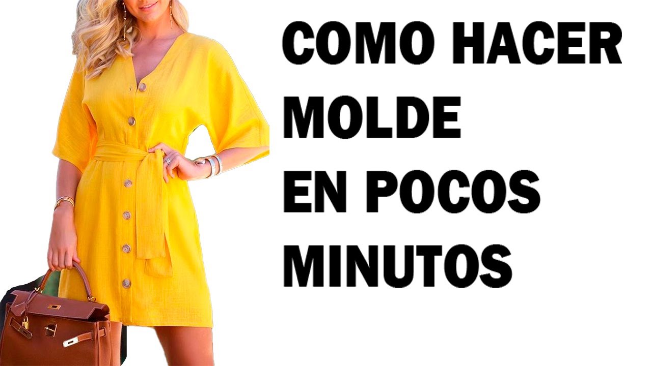 aprende con el maestro como hacer molde del vestido
