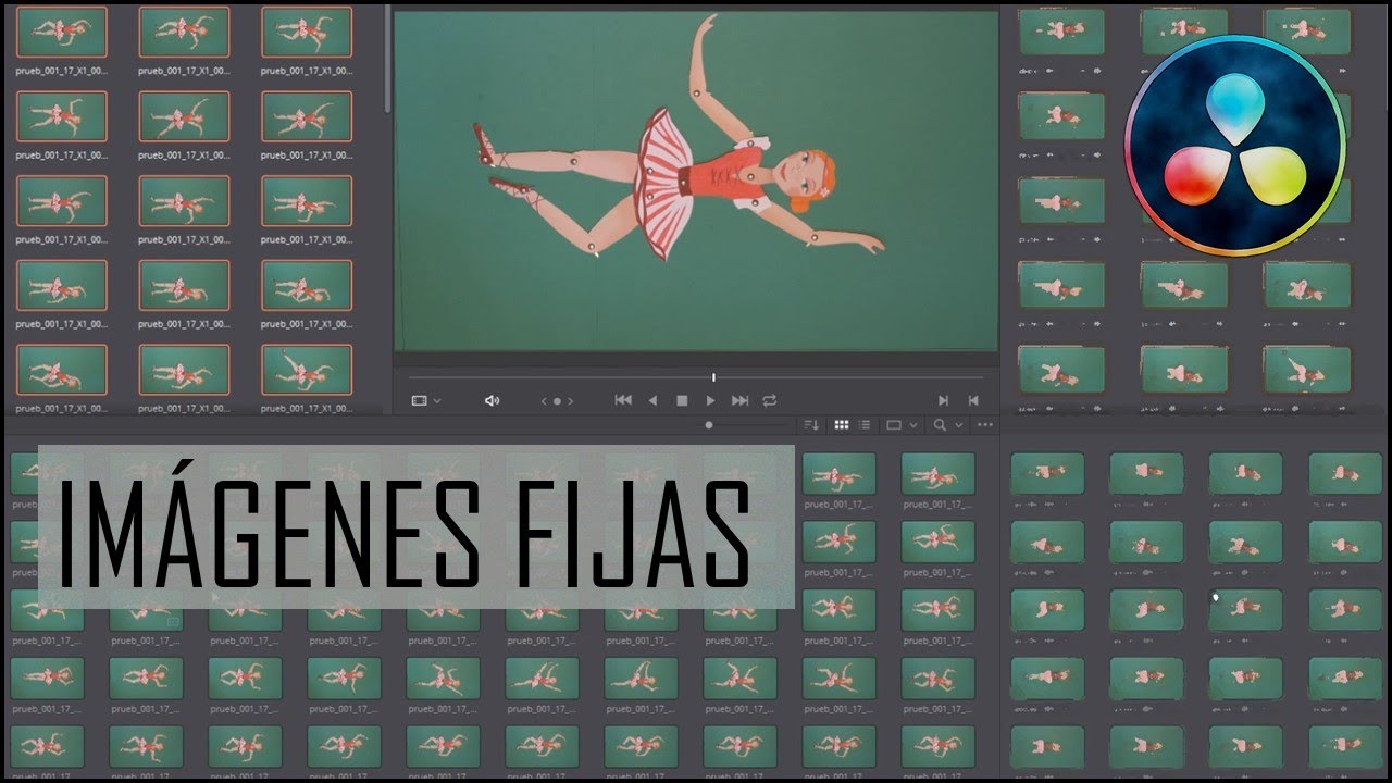Gestión de imágenes fijas en DaVinci. Stop Motion.