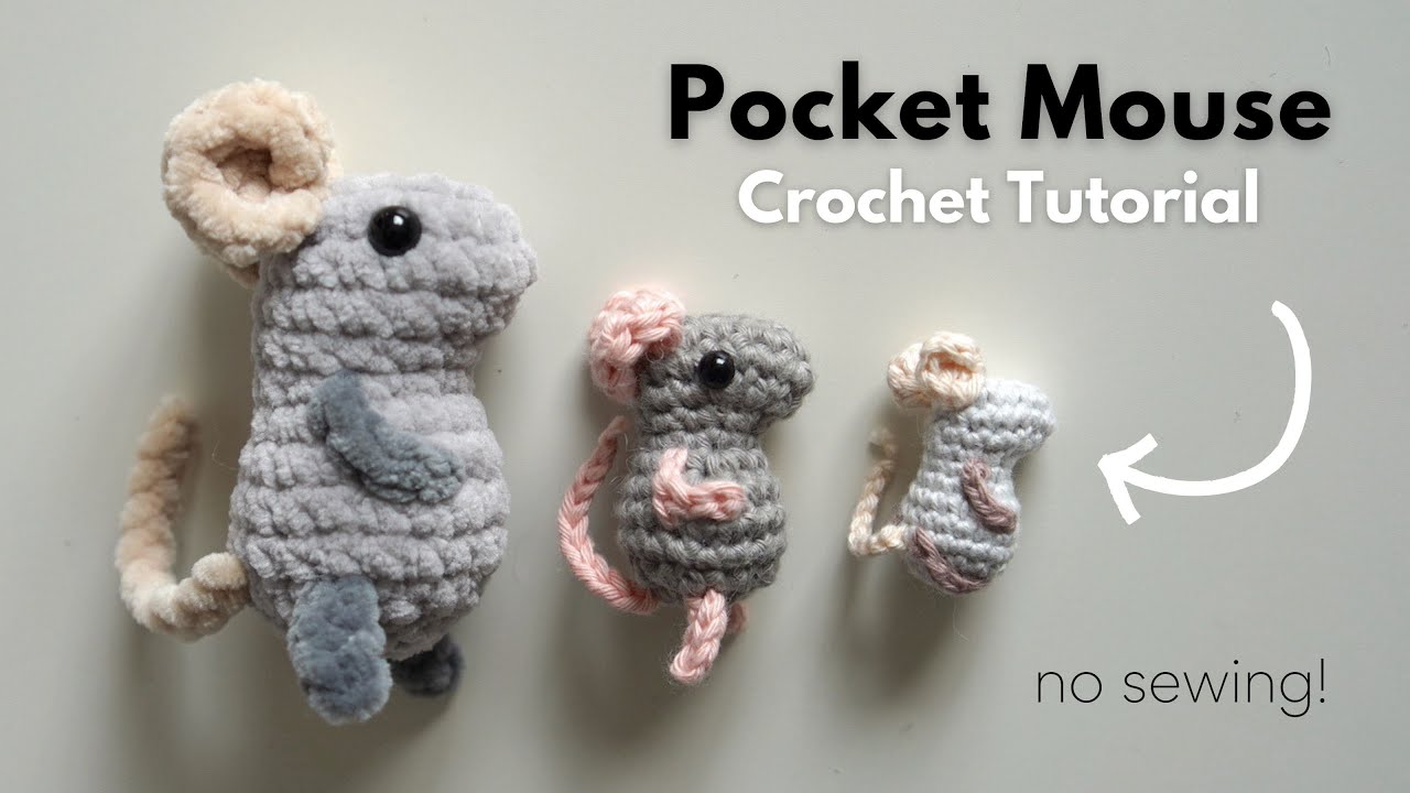 How to crochet a mouse without sewing!