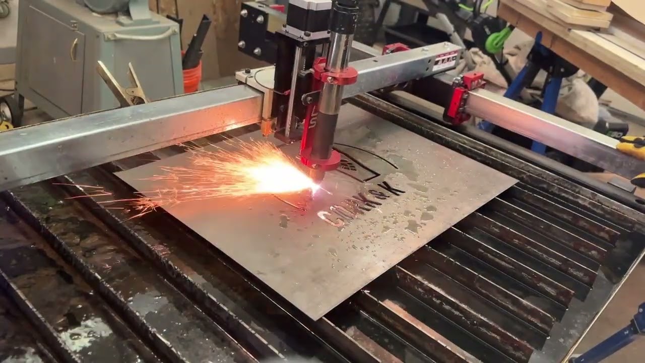 Cork and Keg metal sign creation.