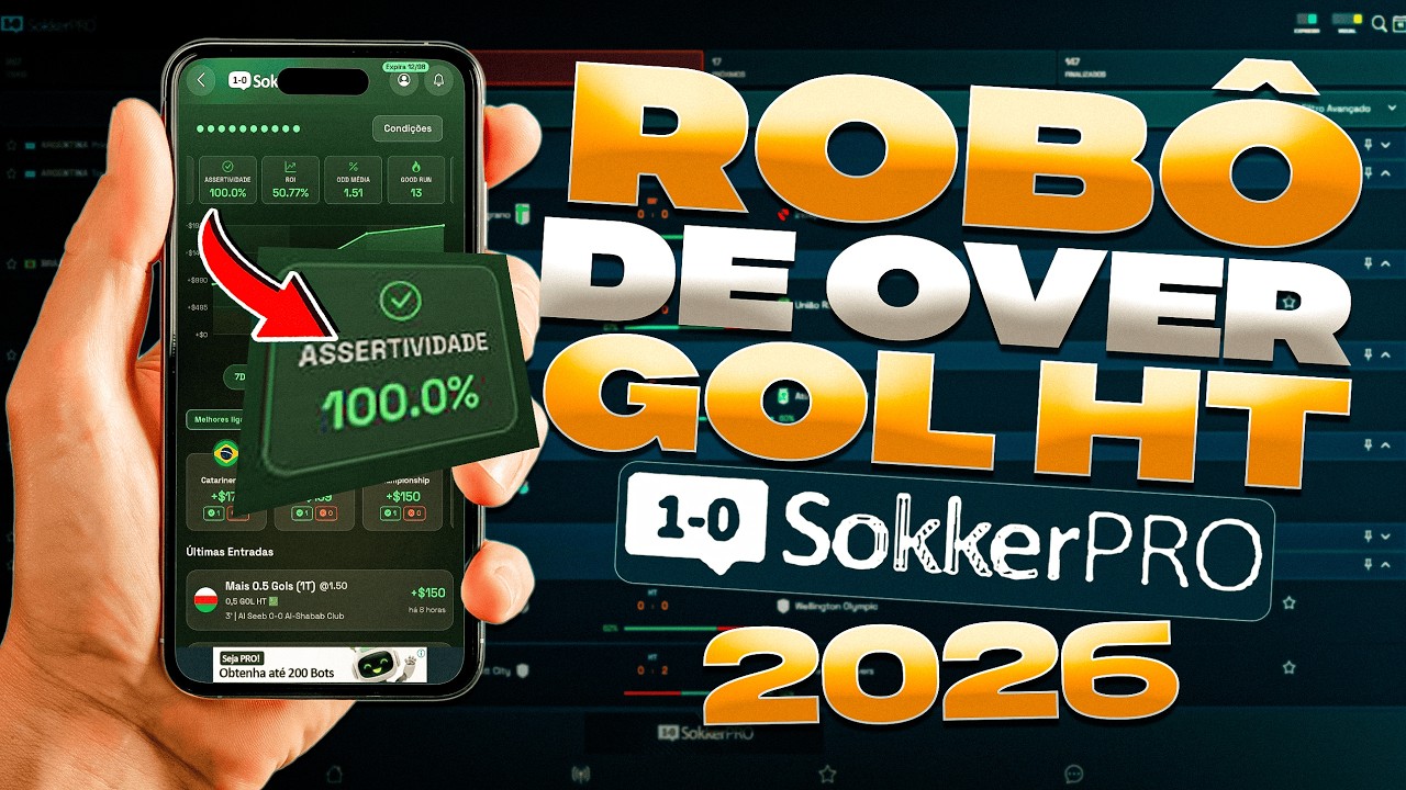 SOKKERPRO - ROB&Ocirc; DE OVER GOL HT - Cad&uacute; Tips