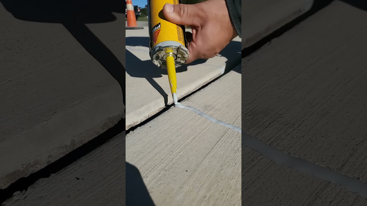 Concrete crack water proofing.  