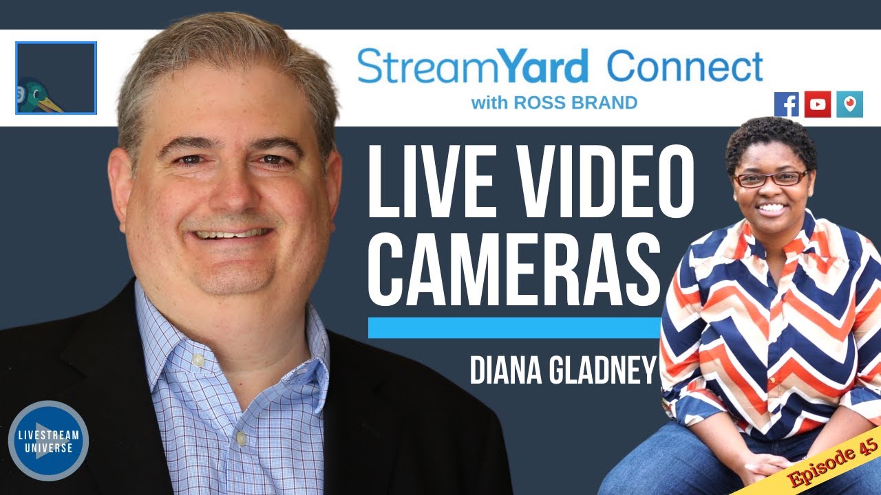 Cameras and Lighting for Live Streaming with Diana Gladney | StreamYard Connect