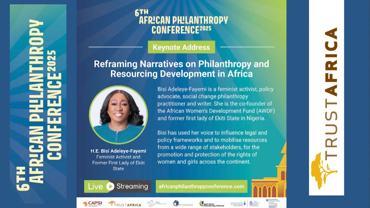 H E  Bisi Adeleye Fayemi: Reframing Narratives on Philanthropy and Resourcing Development in Africa